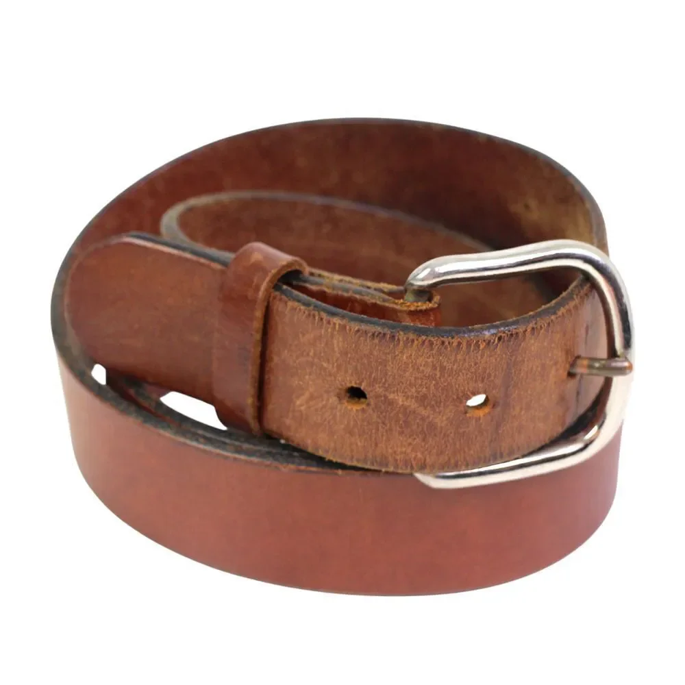 Levi's SADDLE BROWN GENUINE LEATHER 1.25"Wd CASUAL DRESS MEN'S BELT Sz 38/95 (8M - Picture 2 of 12